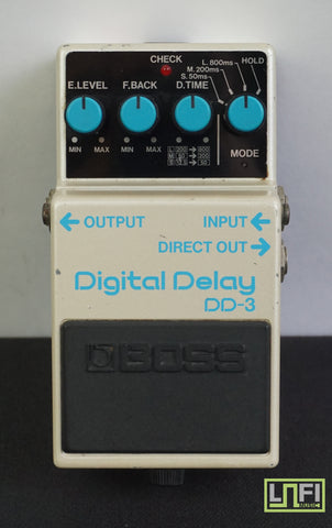 Boss DD-3 80's Digital Delay Guitar Effects Pedal - Blue Label - MIJ