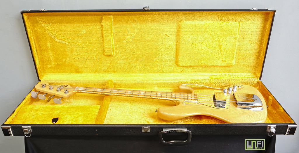 Greco JB600 1978 Electric Bass Guitar - Natural w/ Case - Made In