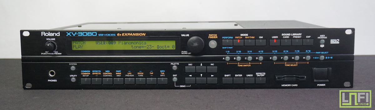 Roland Rackmount Module Roland XV-3080 Synthesiser Expandable Rack Mount MIDI Sound Module ...