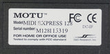 MOTU MIDI Express 128 USB 8x8 Interface BUS Powered 1U Rack Mount Model