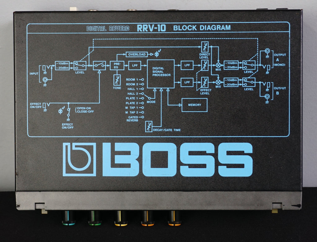 Boss RRV-10 Digital Reverb Vintage Half Rack Effects Unit – LOFI Music