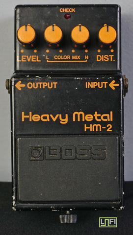 Boss HM-2 Heavy Metal Vintage 1984 Black Distortion Guitar Effect Pedal