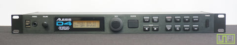 Alesis D4 90's High Sample Rate 16 Bit Drum Module 1U Rack Mount Unit
