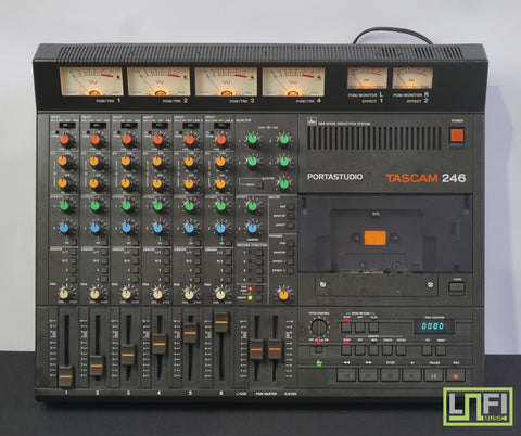 Tascam Portastudio 246 80's 4 Track Multitrack Cassette Tape Recorder - 100V
