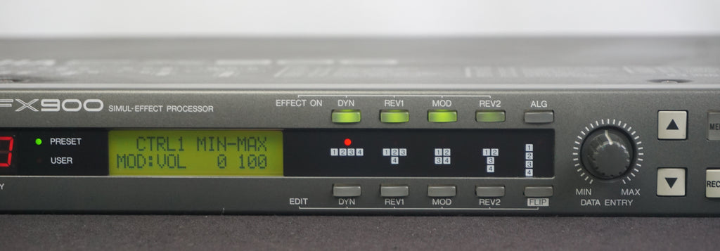 ギター YAMAHA FX900 Yamaha FX900 80'S Digital Multi Effects FX Processor 1U Rack Mount