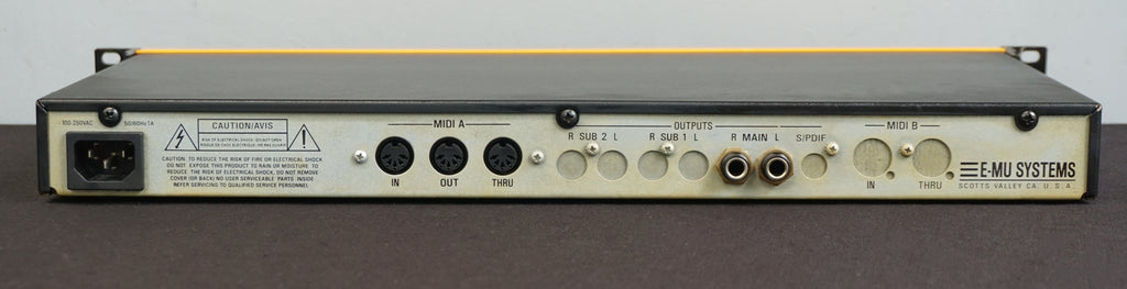 E-MU Xtreme Lead-1 64 Voice BPM Synthesiser Yellow 1U Rack Mount