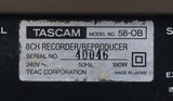 TASCAM 58 1/2" 8-Track Reel To Reel - Vintage Tape Recorder - 240V - Serviced