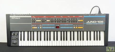 Roland Juno-106 Vintage Classic - 80's Analogue Synthesiser - Serviced - 240V
