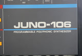 Roland Juno-106 Vintage Classic - 80's Analogue Synthesiser - Serviced - 240V