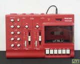 Tascam Porta 02 - RED  4 Track Analogue Cassette Recorder - Just Serviced W/ BOX