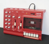 Tascam Porta 02 - RED  4 Track Analogue Cassette Recorder - Just Serviced W/ BOX