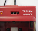 Tascam Porta 02 - RED  4 Track Analogue Cassette Recorder - Just Serviced W/ BOX