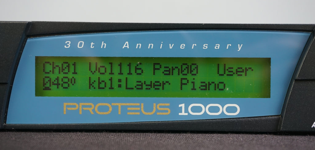 E-MU Proteus 1000 30th Anniversary 1U Rack MIDI Synthesiser Sound