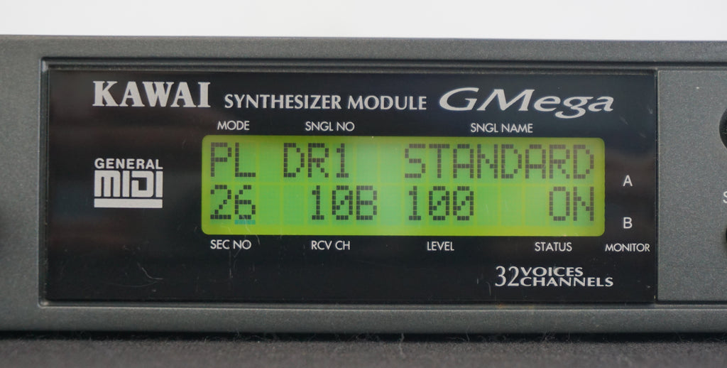 Kawai GMega Synthesiser Module W/ General Midi 1/2 U Mini Rack