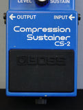 Boss CS-2 Vintage 80's Blue Compression Sustainer Guitar Effects Pedal - MIJ