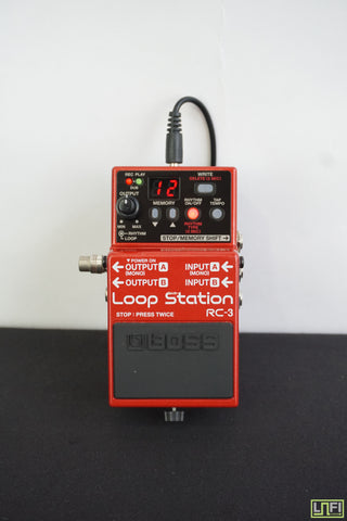 Boss RC-3 Loop Station Red Guitar Effects Pedal