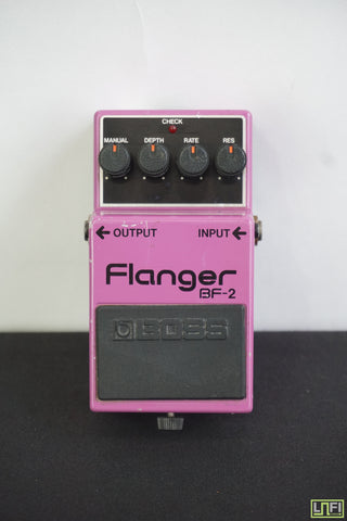 Boss BF-2 Flanger - 1983 Vintage Purple Guitar Effects Pedal - MIJ