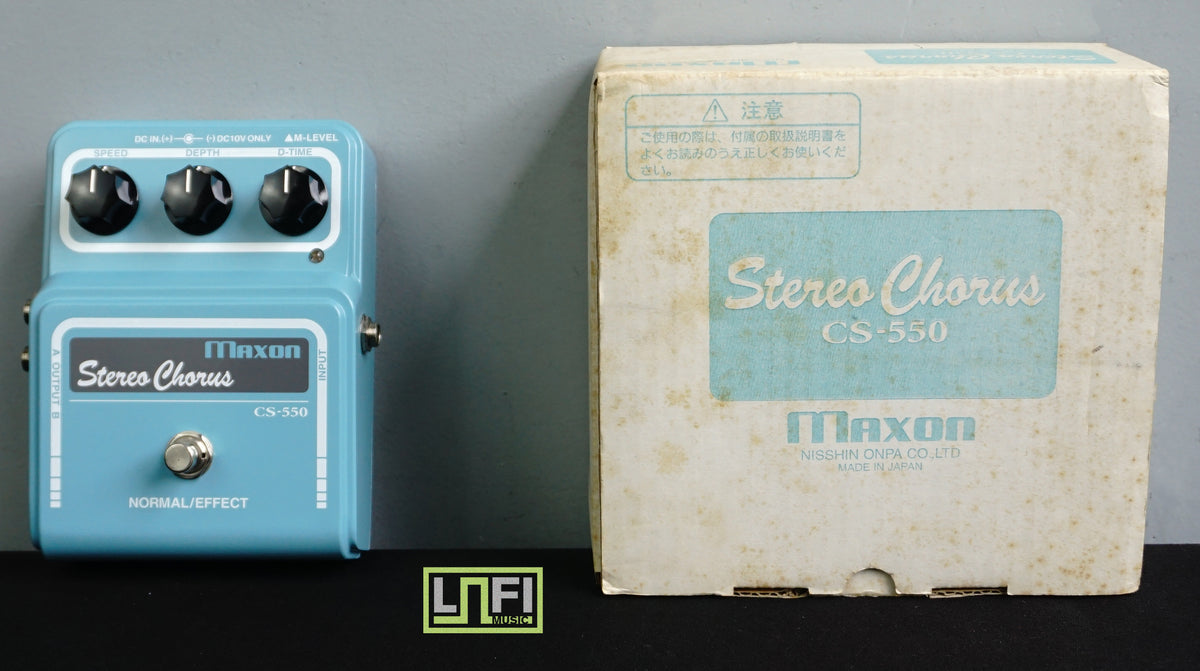 Maxon CS-550 Stereo Chorus Analogue BBD Baby Blue Electric Guitar