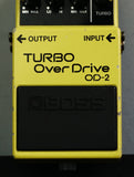 Boss Vintage 1988 Turbo Overdrive OD-2 Yellow Guitar Effects Pedal - MIJ