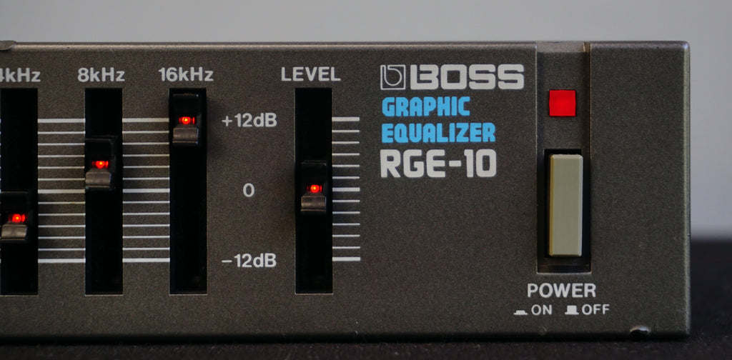 Boss RGE-10 Graphic Equaliser - 80's Vintage Half Micro Rack Signal Pr ...