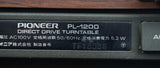 Pioneer Pl-1200 Analogue Direct Drive Manual Audiophile Turntable - 100V