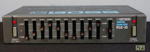 Boss RGE-10 Graphic Equaliser - 80's Vintage Half Micro Rack Signal Processor