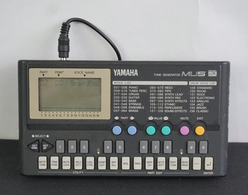 Yamaha MU5 Tone Generator Vintage Portable MIDI Sound Module