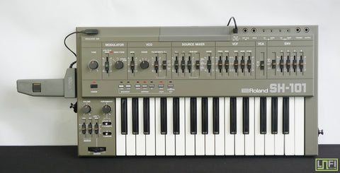Roland SH-101 Vintage Monophonic Analogue Synthesiser W/ Mod Grip - Serviced