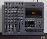 Tascam Portastudio 424 4 Track Cassette Tape Recorder Multitrack Mixer - Navy