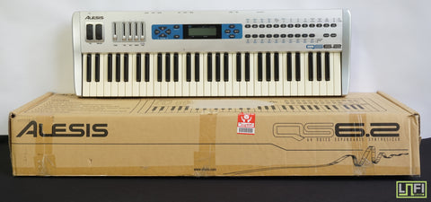 Alesis QS6.2 Vintage Polyphonic 61 Key Digital Synthesiser W/ Effects - 100V