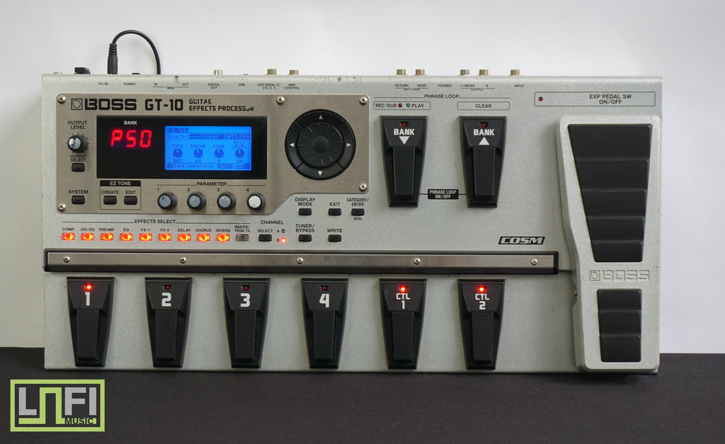 gt 10 effects pedal Boss GT-10 Guitar Multi Effects Processor Pedal / Floor Board – LOFI Music