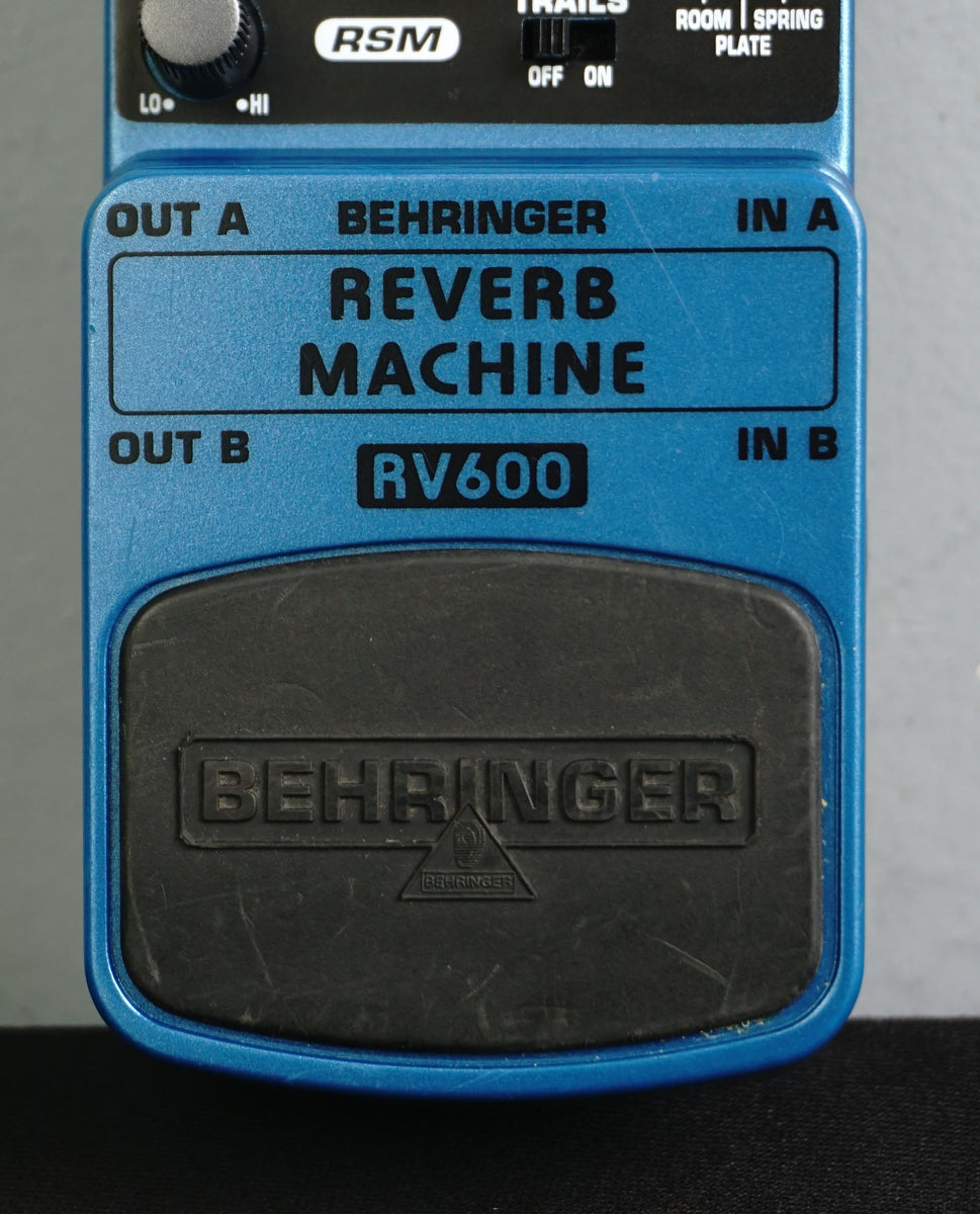 Behringer RV600 Reverb Machine Blue Electric Guitar Effects Pedal ...
