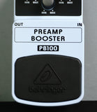 Behringer PB100 Preamp Booster Light Blue Electric Guitar Effects Pedal