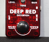 SKS Audio Musiwewe Deep Red Distortion - Mini Electric Guitar Effects Pedal