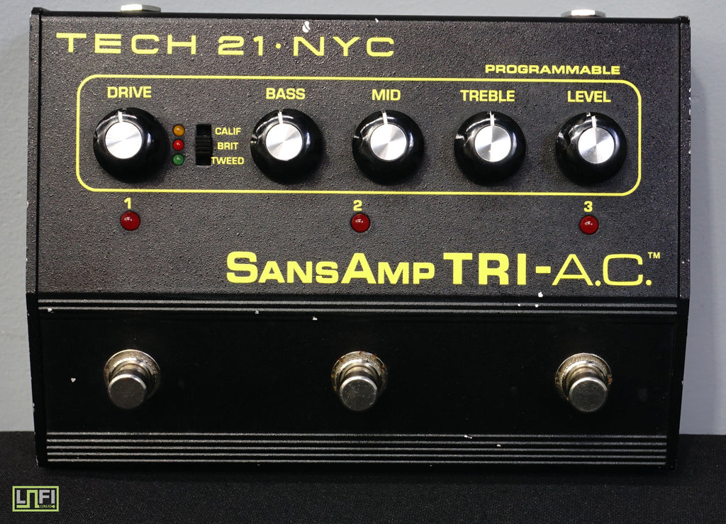 Tech 21 NYC SansAmp TRI-AC / TRI-A.C. Electric Guitar Effect Pedal ...