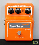 Maxon Rotary Phaser PH-350 80's Orange Electric Guitar Effects Pedal W/ PSU