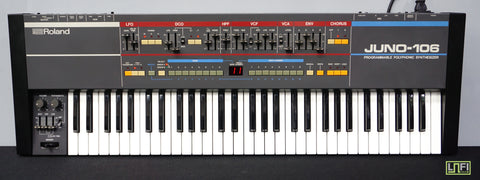 Roland Juno-106 Vintage Classic - 80's Analogue Synthesiser - Serviced - 240V