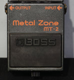 Boss MT-2 Metal Zone Distortion Matte Black Guitar Effects Pedal