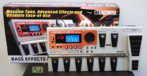 Boss GT-10B Bass Guitar  Multi-Effects & Amp Modelling Processor Pedal Board