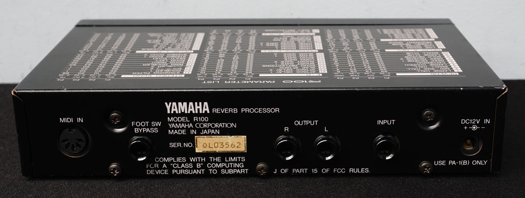 Yamaha R100 80's digital Reverb Processor 1/2 U Module – LOFI Music